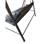 Replacement Canopy for Living Accents 3 Person Steel Bench Swing - RipLock 350 - Slate Gray