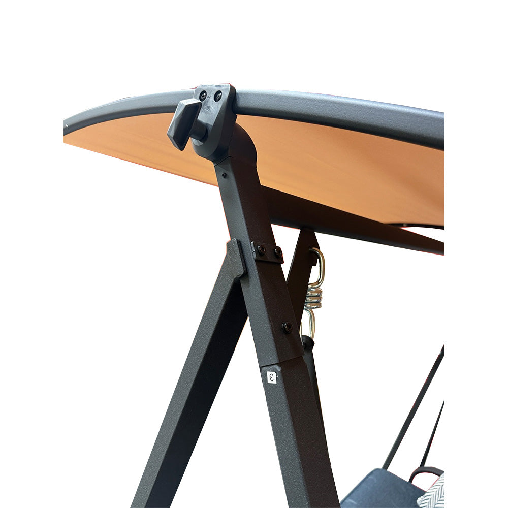 Replacement Canopy for Living Accents 3 Person Steel Bench Swing - RipLock 350 - Slate Gray