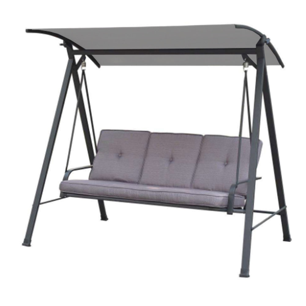 Replacement Canopy for Living Accents 3 Person Steel Bench Swing - RipLock 350 - Slate Gray
