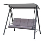 Replacement Canopy for Living Accents 3 Person Steel Bench Swing - RipLock 350 - Slate Gray