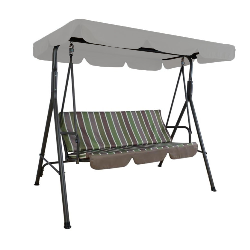 Replacement Canopy for Kozyard Alicia Patio Swing - RipLock 350 – Slate Gray