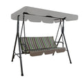 Replacement Canopy for Kozyard Alicia Patio Swing - RipLock 350 – Slate Gray