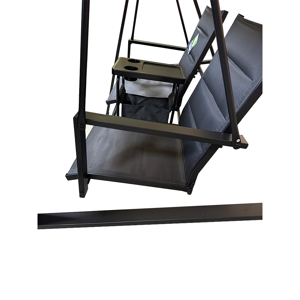 Replacement Canopy for Mainstays Dashwood 2 Seat Steel Swing- RipLock 350 - Slate Gray