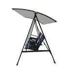 Replacement Canopy for Mainstays Dashwood 2 Seat Steel Swing- RipLock 350 - Slate Gray