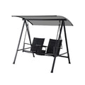 Replacement Canopy for Mainstays Dashwood 2 Seat Steel Swing- RipLock 350 - Slate Gray