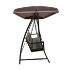 Replacement Canopy for Agio Luna Woven Patio Swing - RipLock 350 - Slate Gray