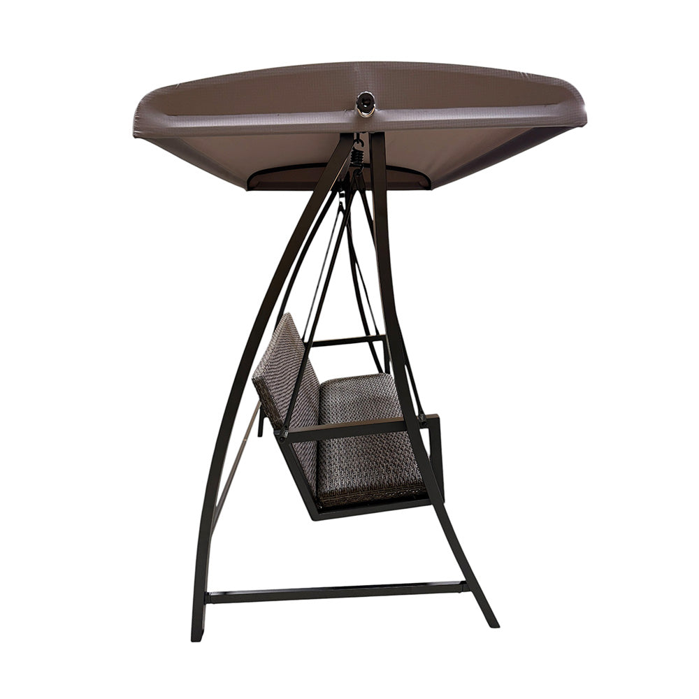 Replacement Canopy for Agio Luna Woven Patio Swing - RipLock 350 - Slate Gray