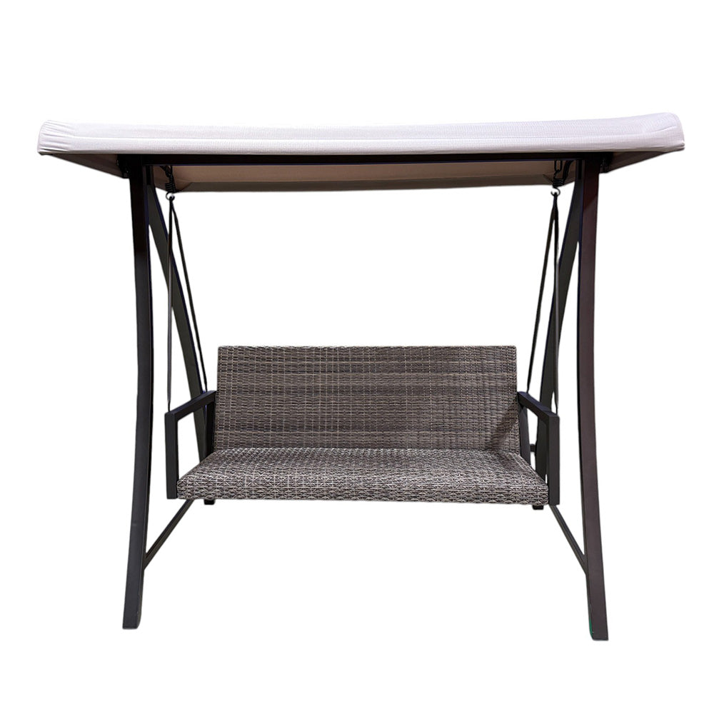 Replacement Canopy for Agio Luna Woven Patio Swing - RipLock 350 - Slate Gray