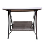 Replacement Canopy for Agio Luna Woven Patio Swing - RipLock 350 - Slate Gray