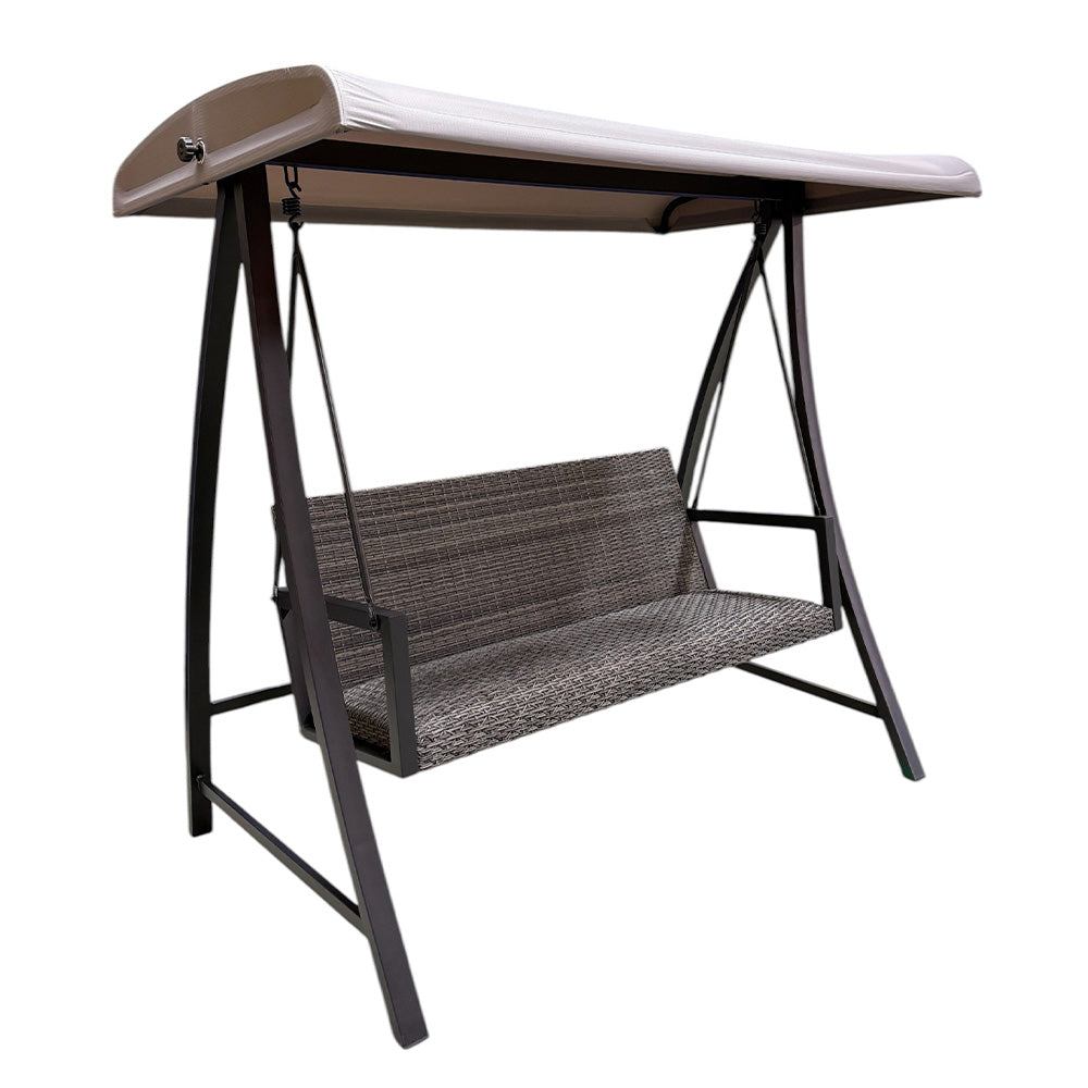 Replacement Canopy for Agio Luna Woven Patio Swing - RipLock 350 - Slate Gray