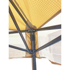 Replacement Canopy for Eagle Peak Base 8' X 8', Canopy Top 6' X 6' Slant Leg Pop Up - RipLock 350 - Slate Gray