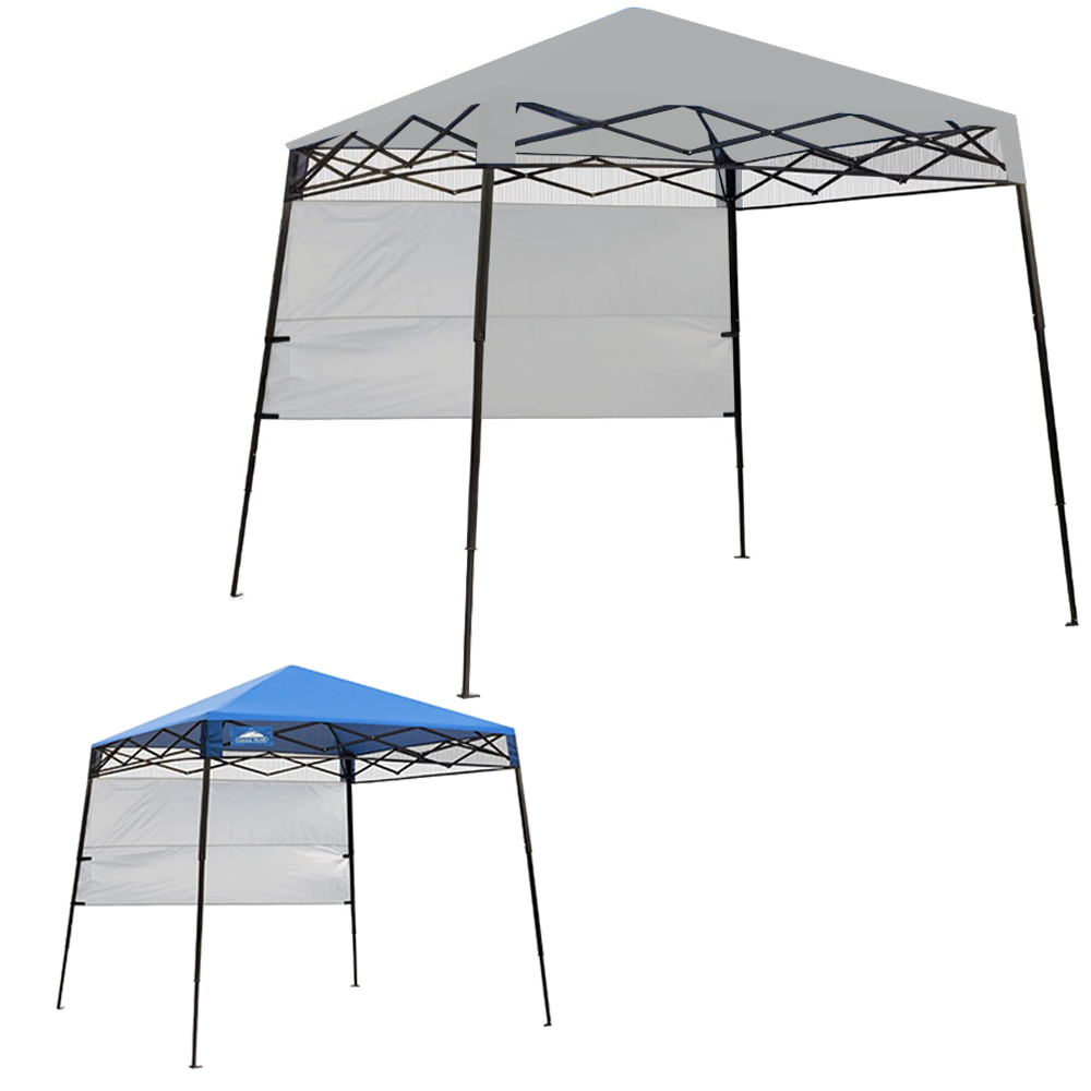 Replacement Canopy for Eagle Peak Base 8' X 8', Canopy Top 6' X 6' Slant Leg Pop Up - RipLock 350 - Slate Gray