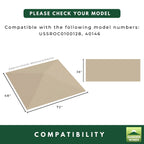 Replacement Canopy and Sidewall for Sorara USSROC0100128 6' X 4' Pop Up - Slate Gray, RipLock 350