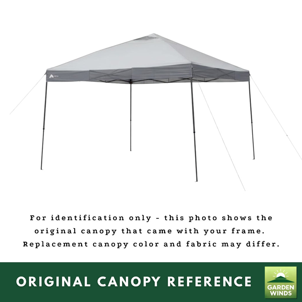Replacement Canopy for Ozark Trail 30726 12' X 12' Pop Up - Slate Gray, RipLock 350