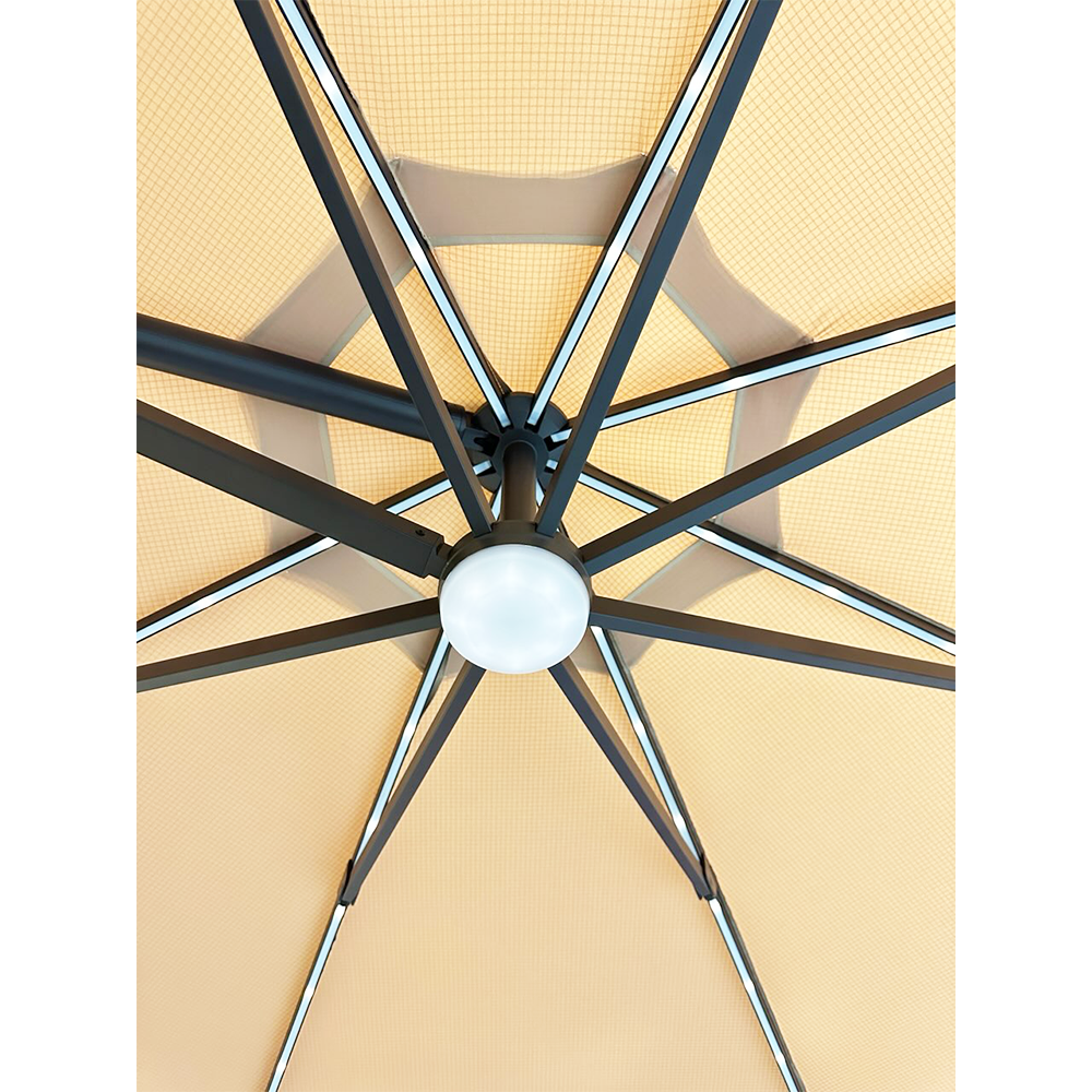 Replacement Canopy for SunVilla 11' Solar Umbrella - RipLock 500