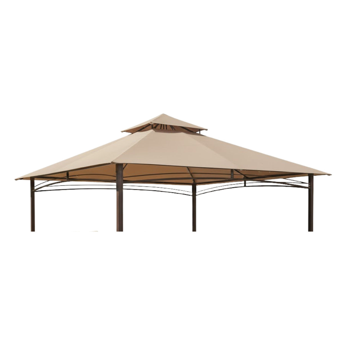 Replacement Canopy for 5LGZ2001-PU, 272-0648 13' x 10' Gazebo - Beige, RipLock 350