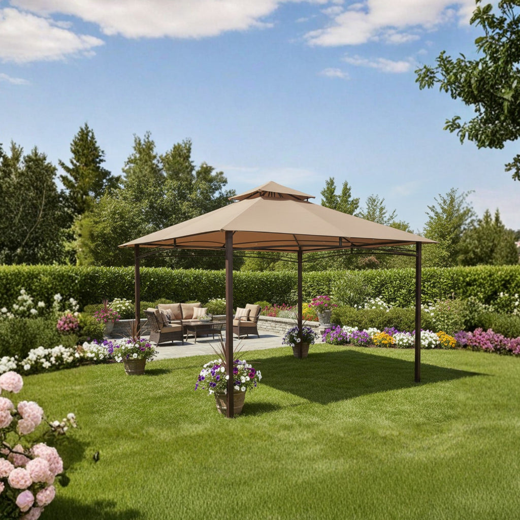 Replacement Canopy for 5LGZ2001-PU, 272-0648 13' x 10' Gazebo - Beige, RipLock 350