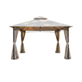 Replacement Canopy and Netting Set for 5LGZ2001-PU, 272-0648 13' x 10' Gazebo - Beige, RipLock 350