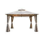 Replacement Canopy and Netting Set for 5LGZ2001-PU, 272-0648 13' x 10' Gazebo - Beige, RipLock 350
