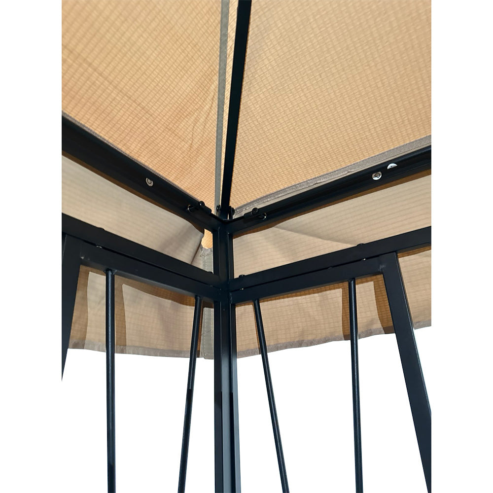 Replacement Canopy for Happatio Egeiroslife 10' x 12' Gazebo - RipLock 350 - Slate Gray