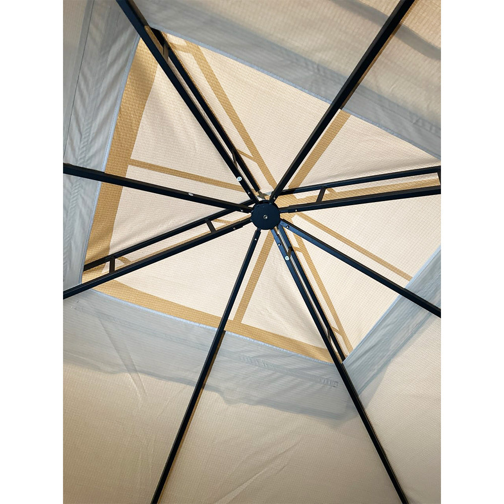 Replacement Canopy for Happatio Egeiroslife 10' x 12' Gazebo - RipLock 350 - Slate Gray