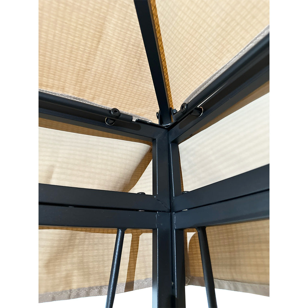 Replacement Canopy for Happatio Egeiroslife 10' x 12' Gazebo - RipLock 350 - Slate Gray