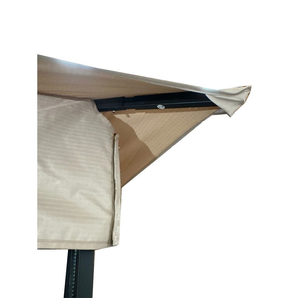 Replacement Canopy for Happatio Egeiroslife 10' x 12' Gazebo - RipLock 350 - Slate Gray