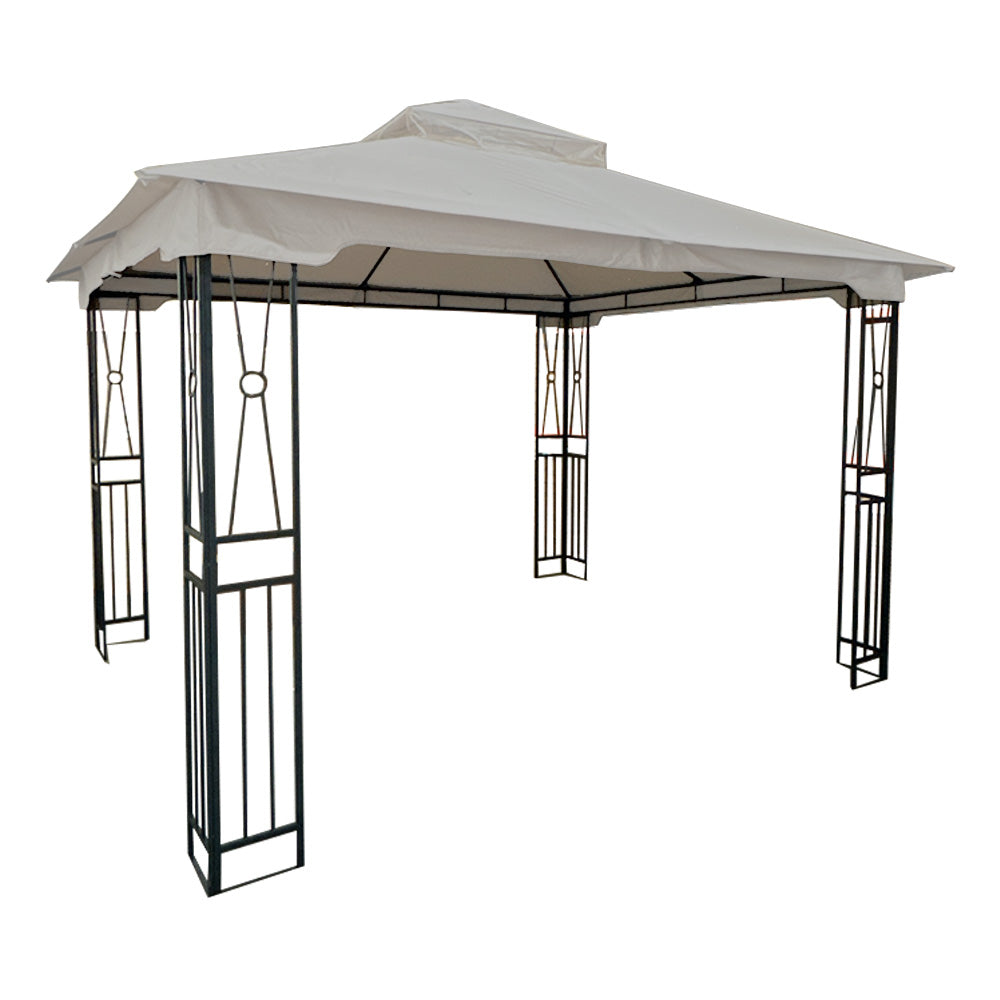 Replacement Canopy for Happatio Egeiroslife 10' x 12' Gazebo - RipLock 350 - Slate Gray
