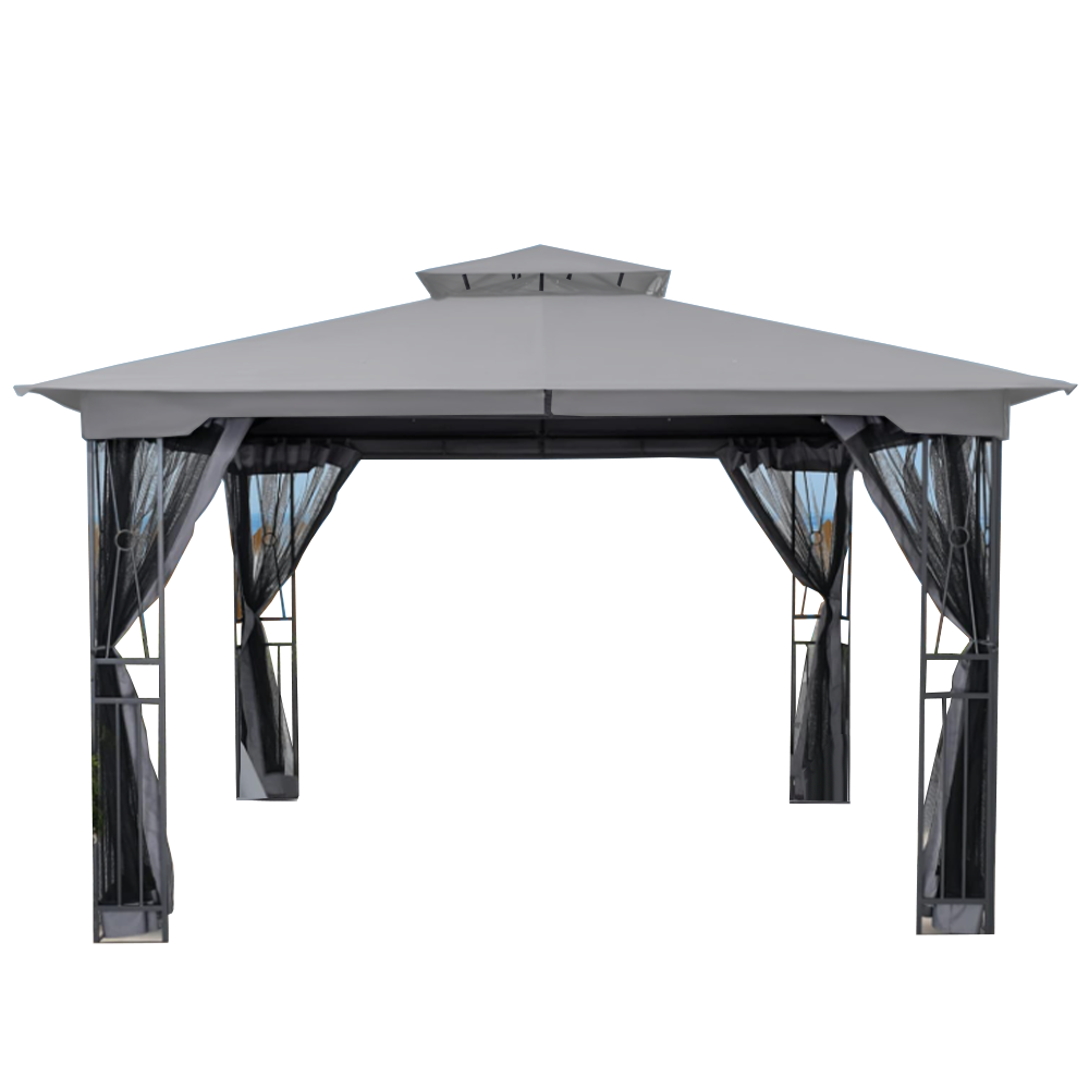 Replacement Canopy for Happatio Egeiroslife 10' x 12' Gazebo - RipLock 350 - Slate Gray