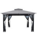 Replacement Canopy for Happatio Egeiroslife 10' x 12' Gazebo - RipLock 350 - Slate Gray