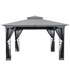Replacement Canopy for Happatio Egeiroslife 10' x 12' Gazebo - RipLock 350 - Slate Gray