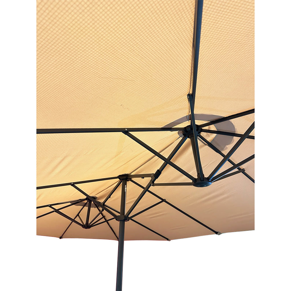 Replacement Canopy for Outsunny 15' Double Sided Umbrella - RipLock 350