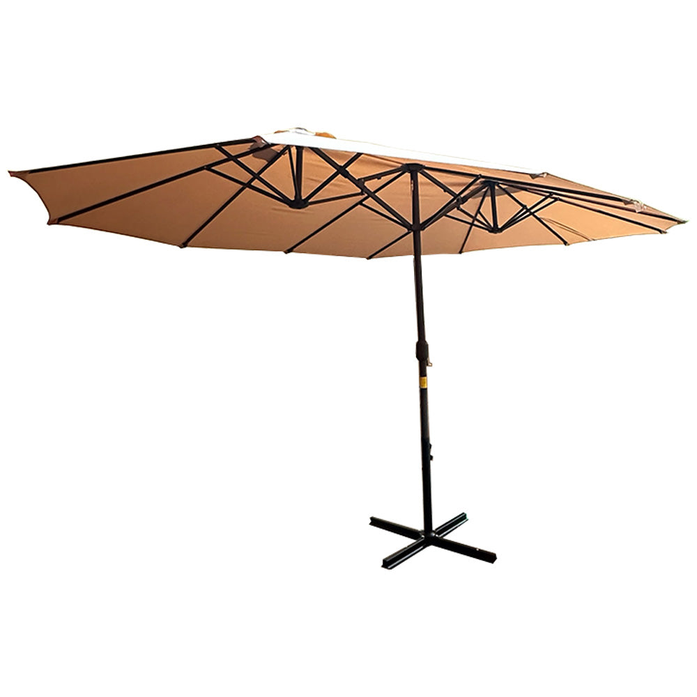 Replacement Canopy for Outsunny 15' Double Sided Umbrella - RipLock 350