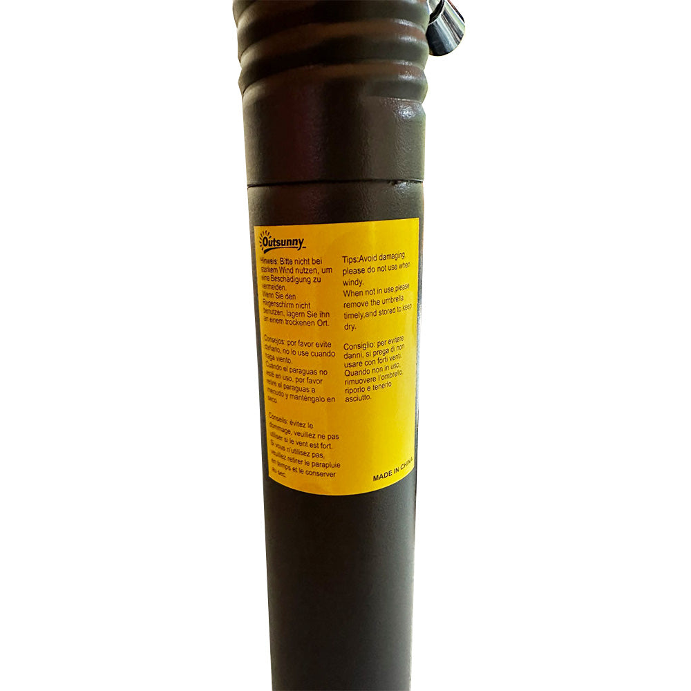 Replacement Canopy for Outsunny 15' Double Sided Umbrella - RipLock 350