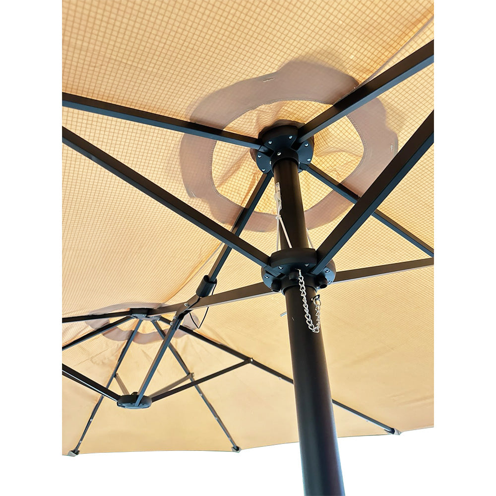 Replacement Canopy for Sophia & William Costway 15' Triple Patio Umbrella - RipLock 350