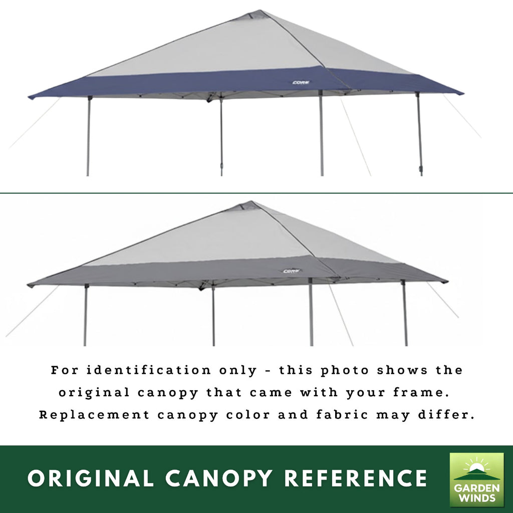 Replacement Canopy for Core 1654628 13' x 13' Center Push Pop Up Canopy - RipLock 350