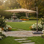 Replacement Canopy for Backyard Creations UMB-952371 10' x 13' Offset Patio Umbrella - Beige, RipLock 350