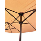 Replacement Canopy for Phi Villa Green Party 13' Outdoor Double Sided Patio Umbrella - RipLock 350
