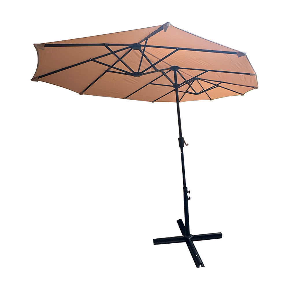 Replacement Canopy for Phi Villa Green Party 13' Outdoor Double Sided Patio Umbrella - RipLock 350