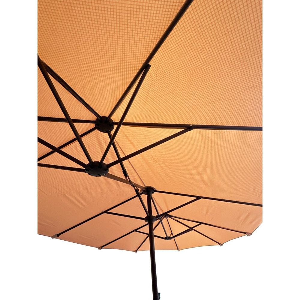 Replacement Canopy for Phi Villa Green Party 13' Outdoor Double Sided Patio Umbrella - RipLock 350