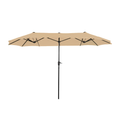 Replacement Canopy for Phi Villa Green Party 13' Outdoor Double Sided Patio Umbrella - RipLock 350