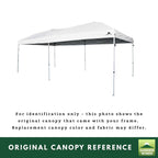 Replacement Canopy for Ozark Trail WF-2010 10' x 20' Straight Leg Pop Up - Slate Gray, RipLock 350
