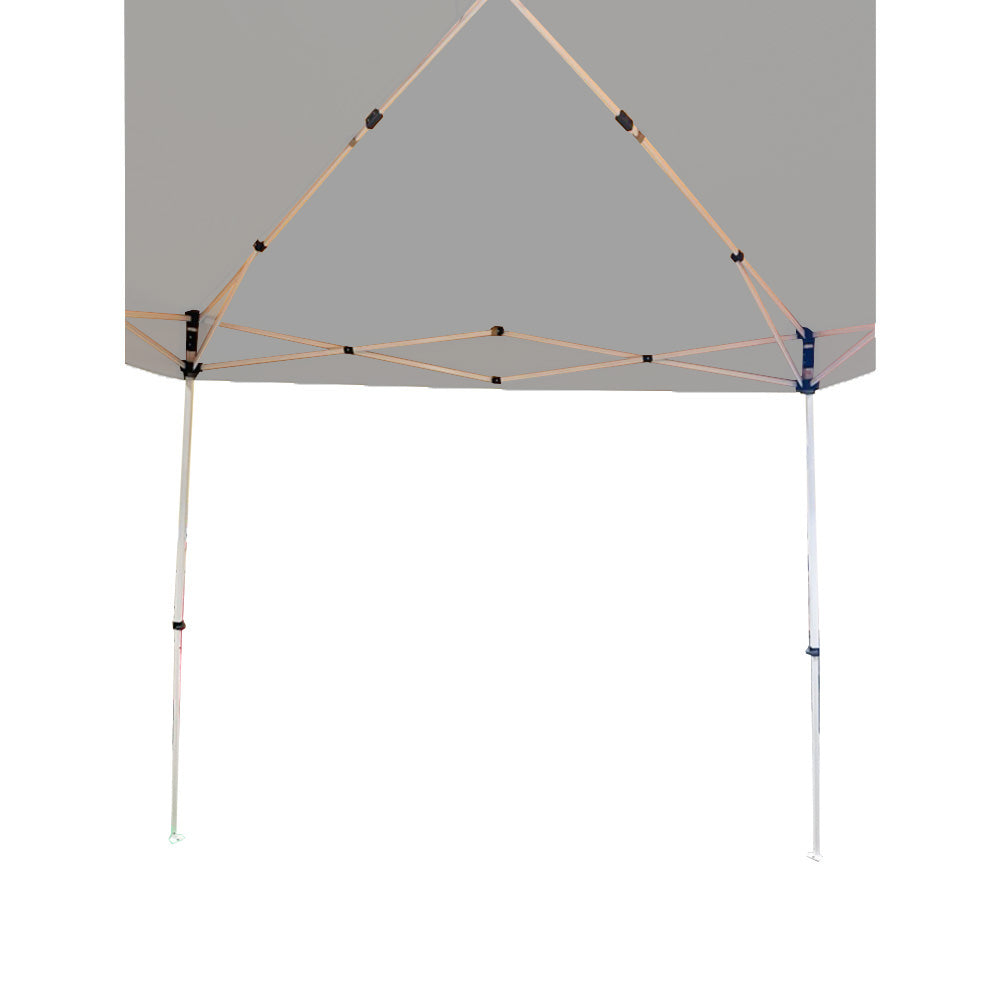 Replacement Canopy for Z-Shade Base 10' X 10', Canopy Top 8' X 8' Slant Leg - RipLock 350 - Slate Gray
