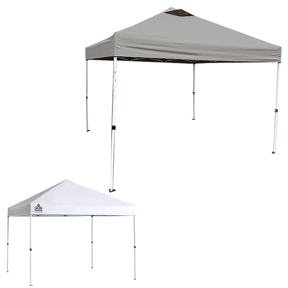 Replacement Canopy for Quik Shade Commercial 10' x 10' C100 Straight Leg Pop Up Canopy - RipLock 350 - Slate Gray