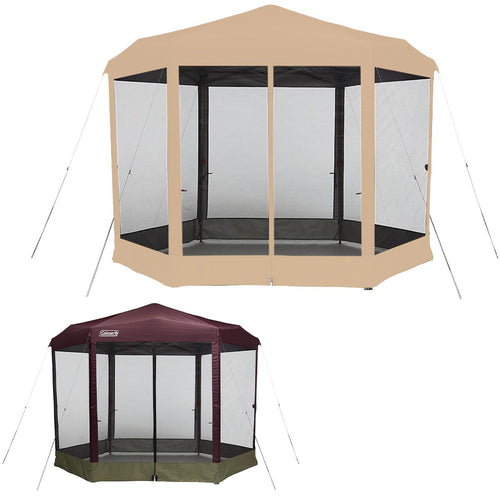 Garden Winds Custom Fit Replacement Canopy Top Cover and Netting Set Compatible with The Coleman Back Home 2156415 10.5’ X 9’ Instant Setup Tent