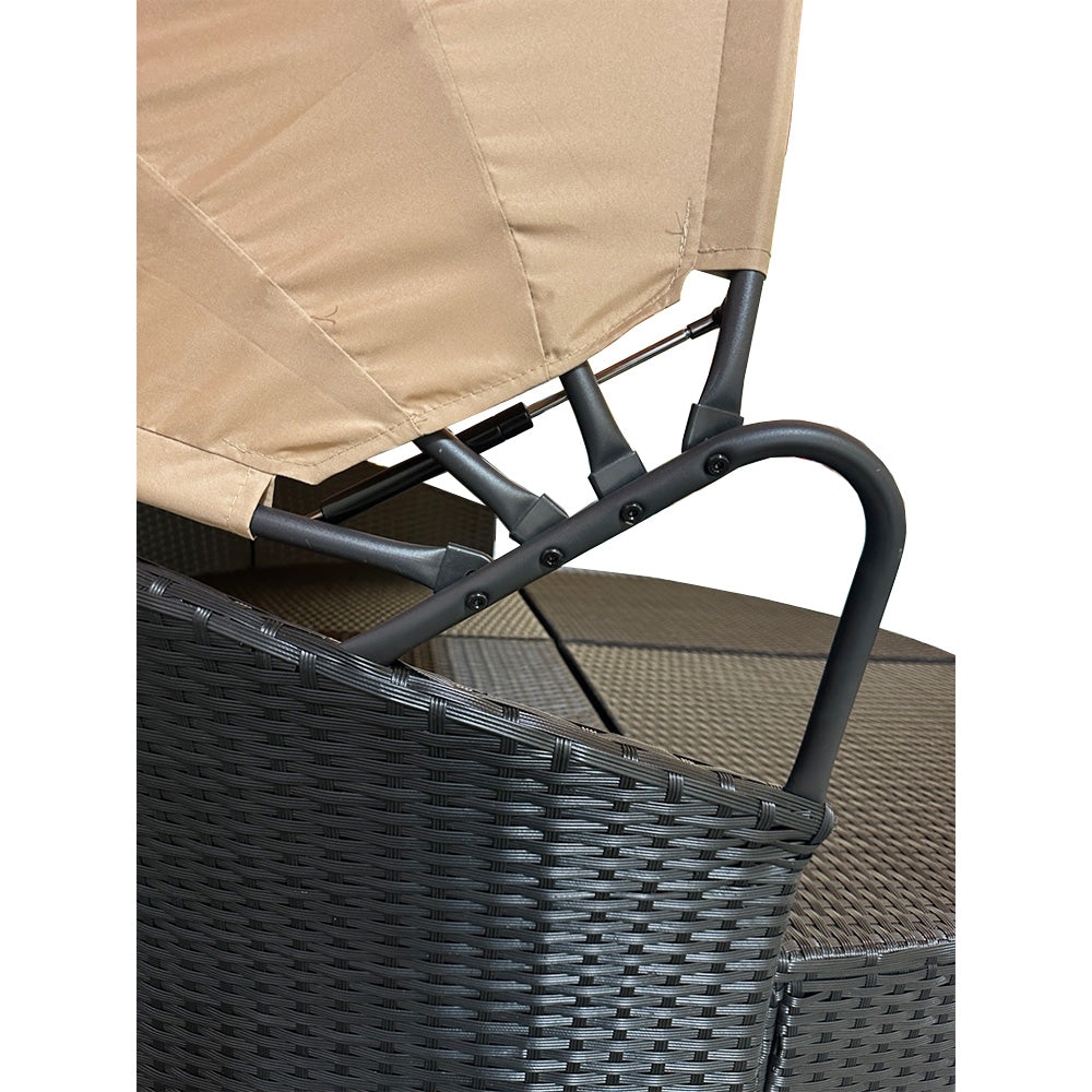Replacement Canopy for Oakmont Outdoor Patio Daybed - RipLock 350 - Slate Gray