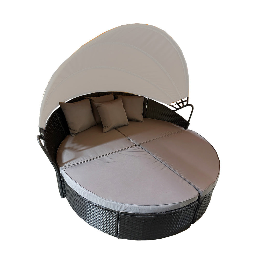 Replacement Canopy for Oakmont Outdoor Patio Daybed - RipLock 350 - Slate Gray