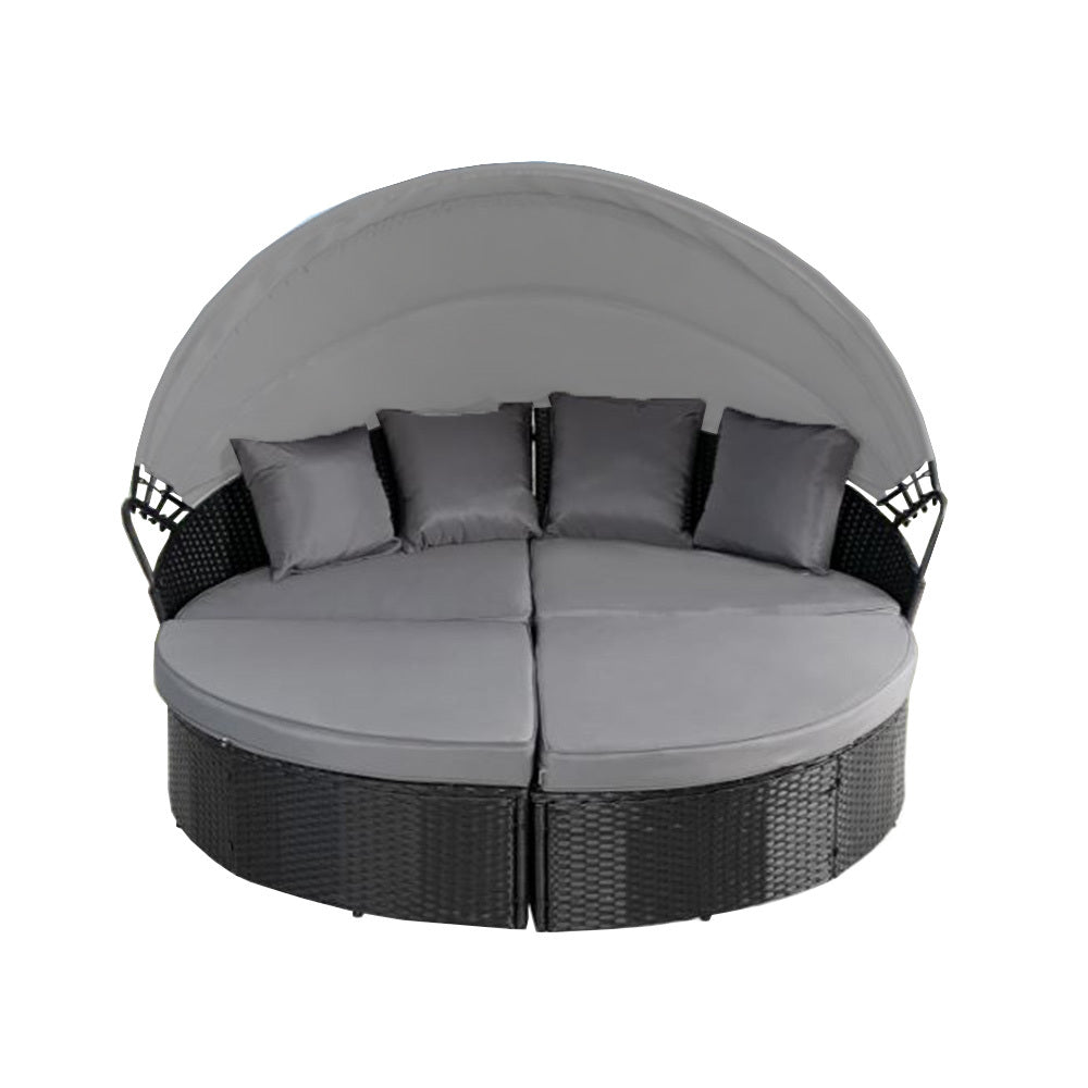 Replacement Canopy for Oakmont Outdoor Patio Daybed - RipLock 350 - Slate Gray