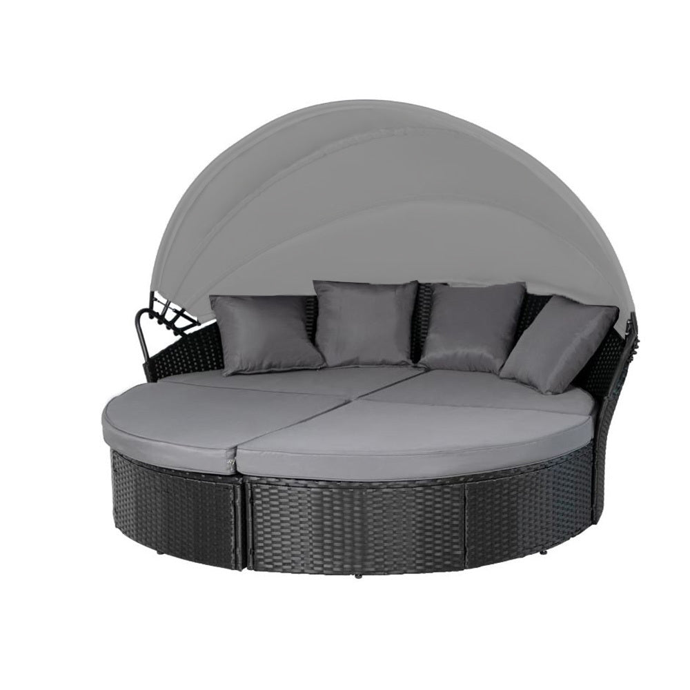 Replacement Canopy for Oakmont Outdoor Patio Daybed - RipLock 350 - Slate Gray