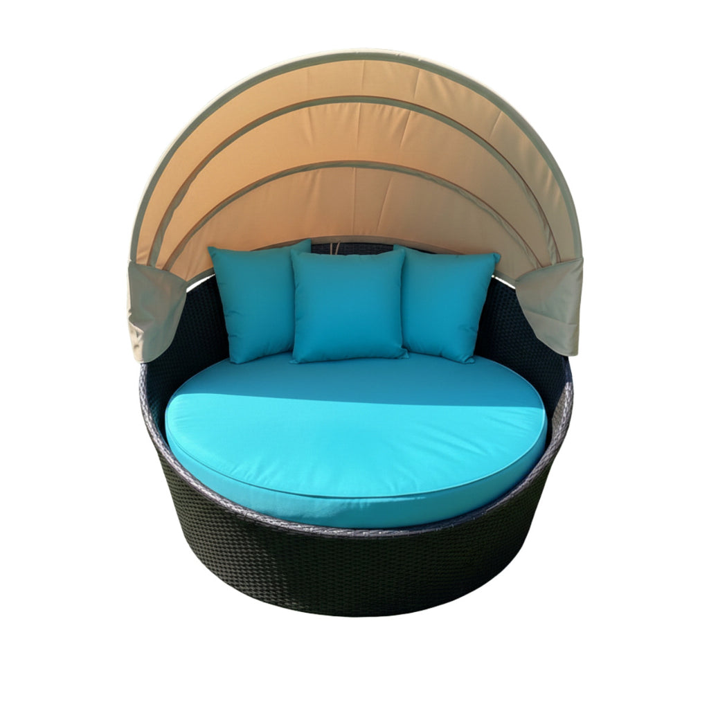 Replacement Canopy for Modway Siesta EEI-642-EXP-WHI Outdoor Patio Daybed - Beige, RipLock 350
